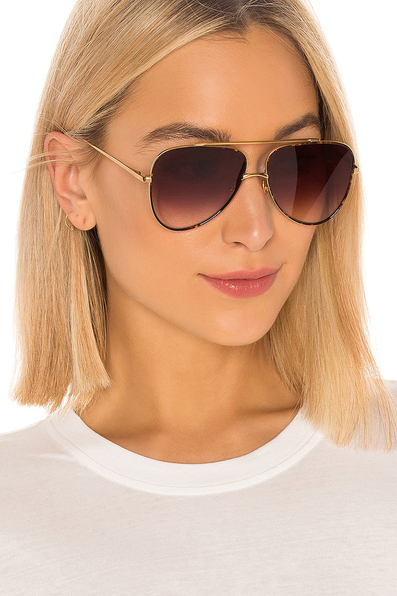 My My My Jordyn Sunglasses in Gold & Gradient Brown $98