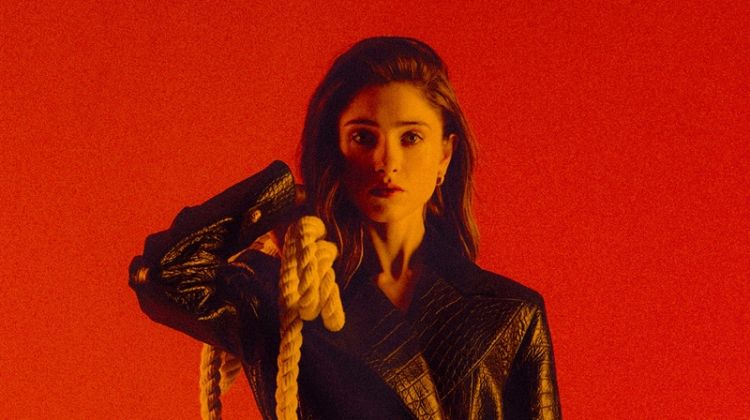 Natalia Dyer Poses in Tailored Looks for Refinery29