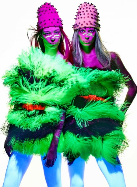 Lexi Boling & Remington Williams Rock Neon Looks for V Magazine Lexi Boling & Remington Williams Rock Neon Looks for V Magazine