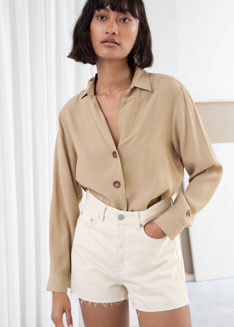 & Other Stories Relaxed Fit Button Up $59