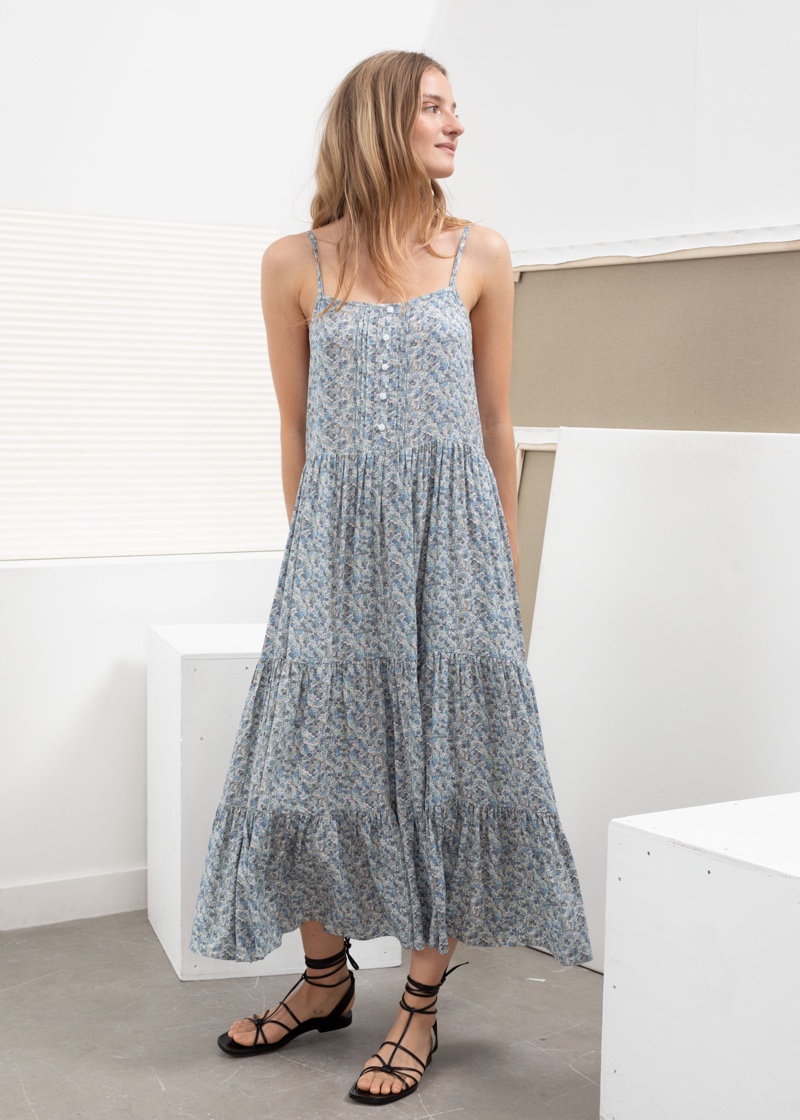 & Other Stories Ruffle Tier Maxi Dress $99