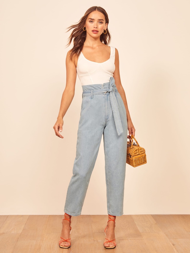 Reformation Cinch Jean in Palawan $148