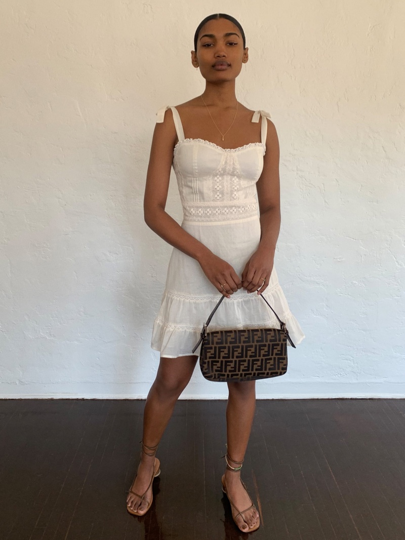 Reformation Maeve Dress in Cream $248