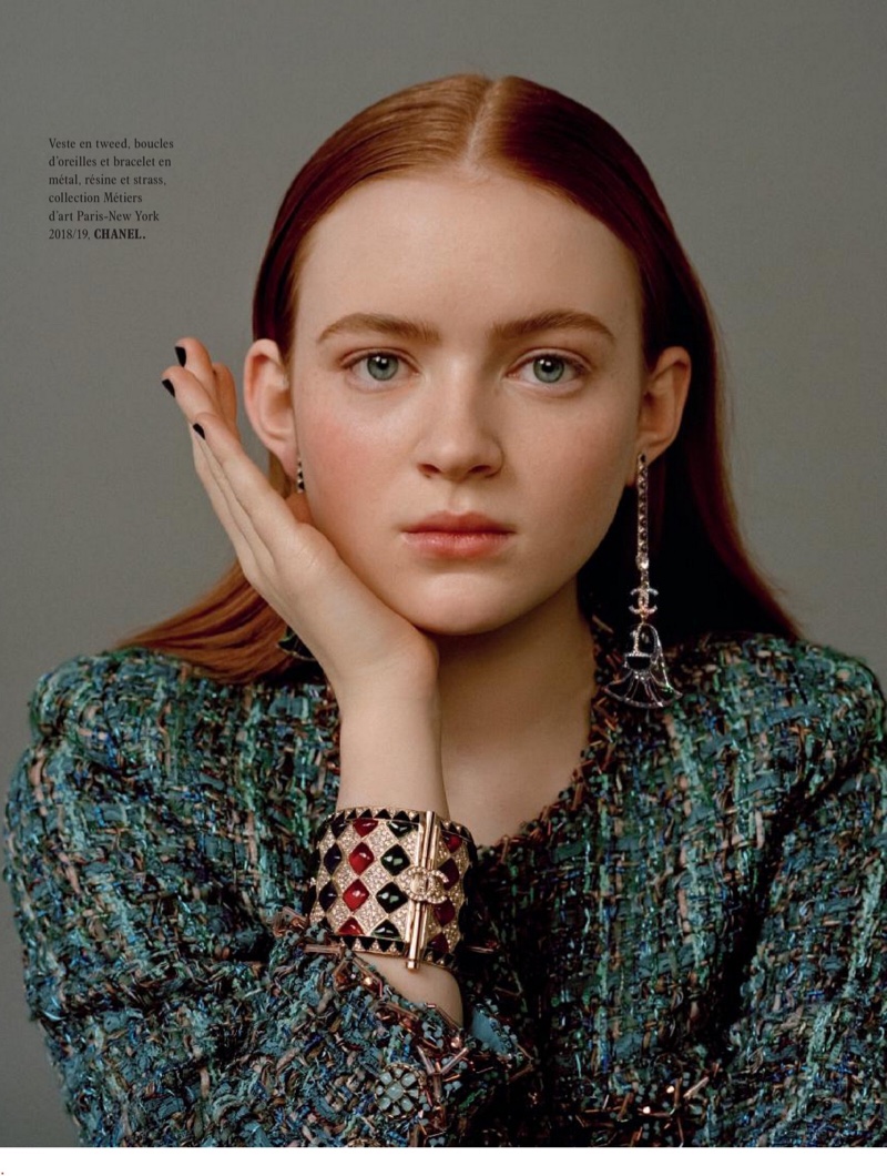 Actress Sadie Sink gets her closeup in this shot