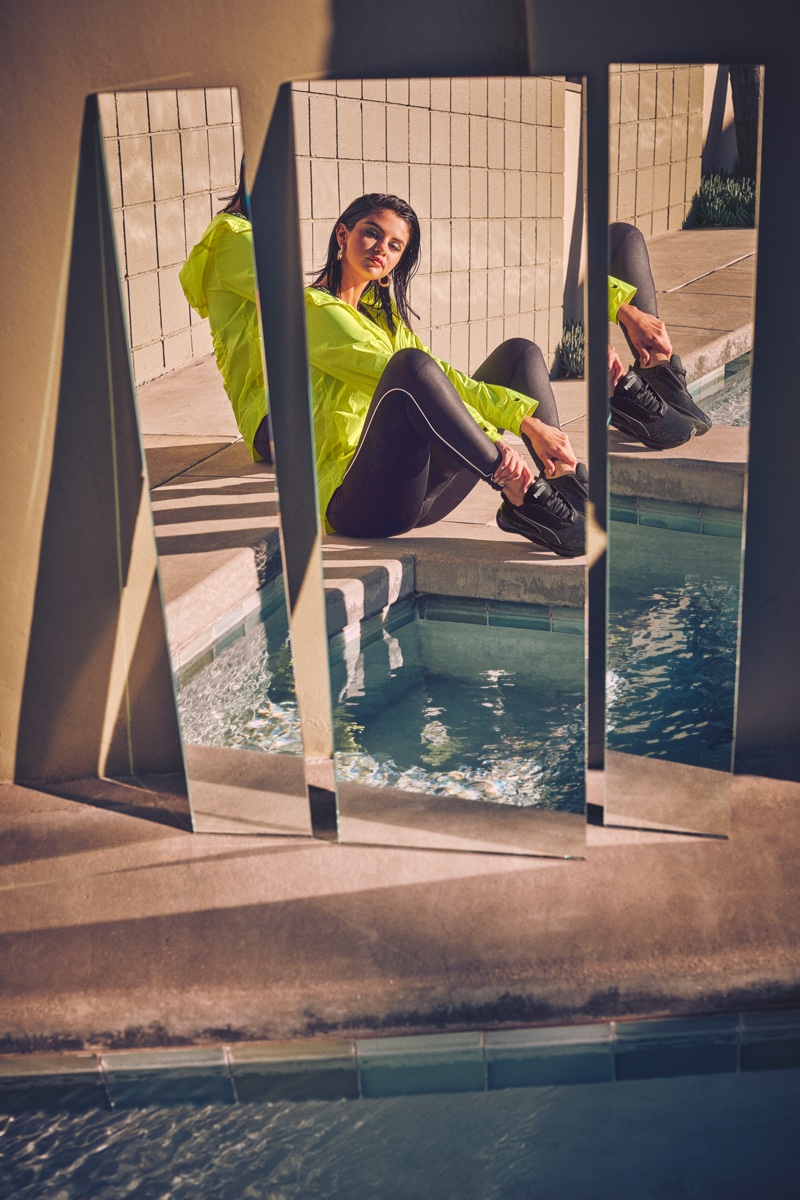 Singer Selena Gomez fronts PUMA LQD CELL Shatter Luster sneaker campaign