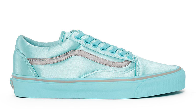 Vans x OC Satin Old Skool Sneaker in Aqua Sky $100