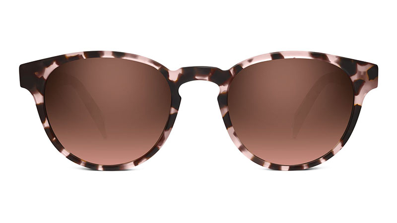 Warby Parker Percey Sunglasses in Petal Tortoise with Flash Reflective Brown Gradient Lenses $95