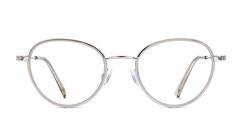 Warby Parker Walsh Glasses in Seashell Lilac with Silver $145