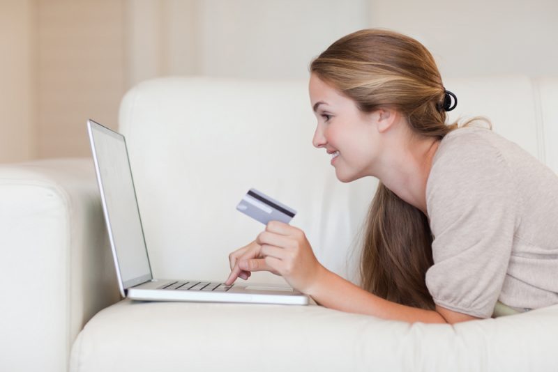 Woman Shopping Online