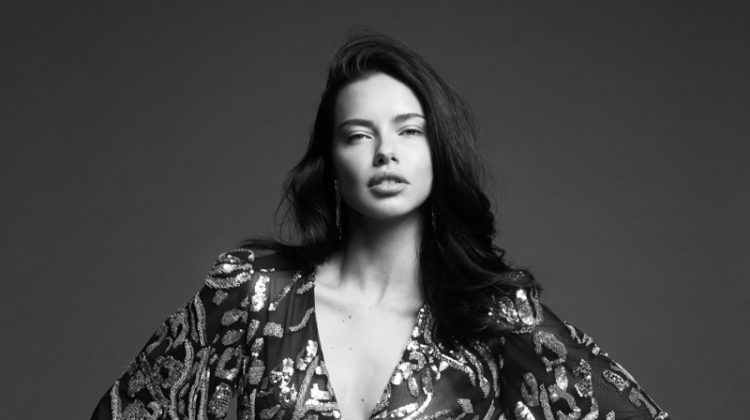 Adriana Lima Strikes A Pose in BCBGMAXAZRIA Fall 2019 Campaign