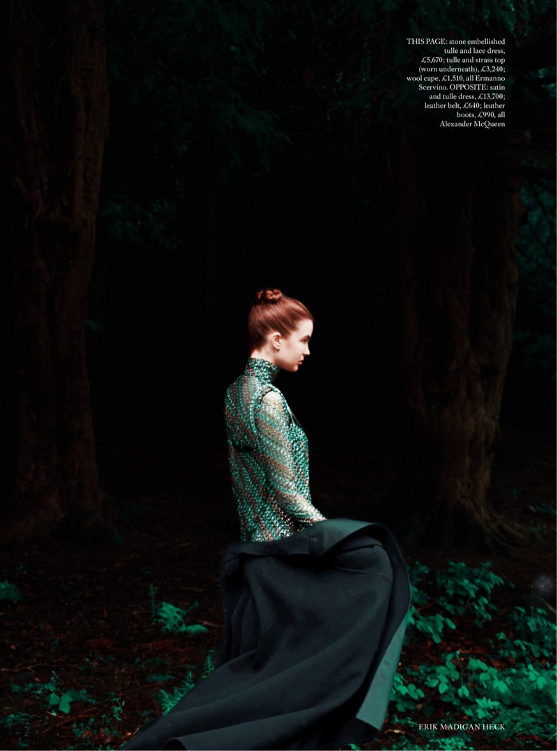 Ali Michael Poses in Enchanting Looks for Harper's Bazaar UK