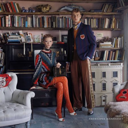 Sara Grace Wallerstedt Poses in England for Americana Manhasset Fall '19