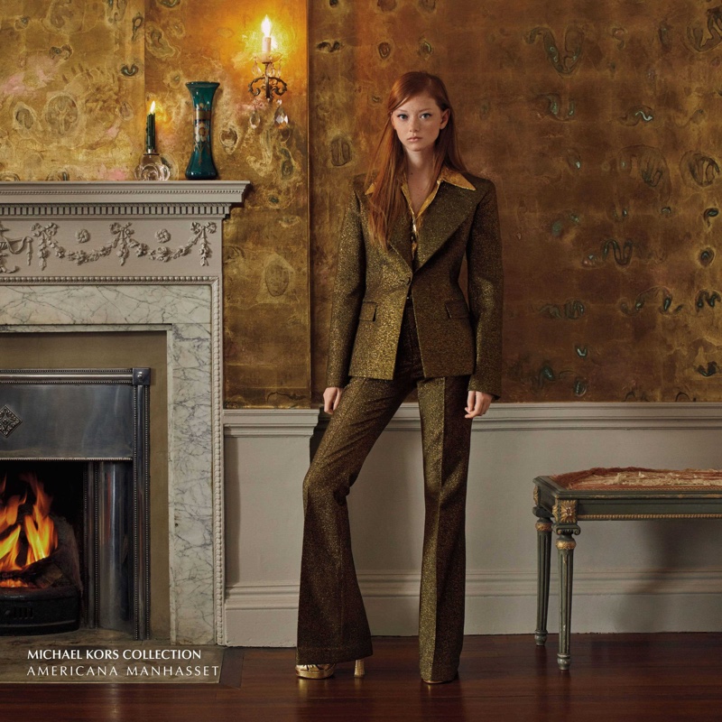 Sara Grace Wallerstedt suits up in Americana Manhasset fall-winter 2019 campaign