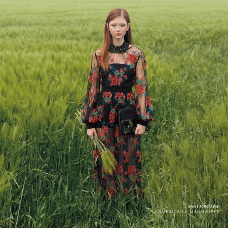 Sara Grace Wallerstedt Poses in England for Americana Manhasset Fall '19 Americana Manhasset spotlights Anne Fontaine for fall 2019 campaign