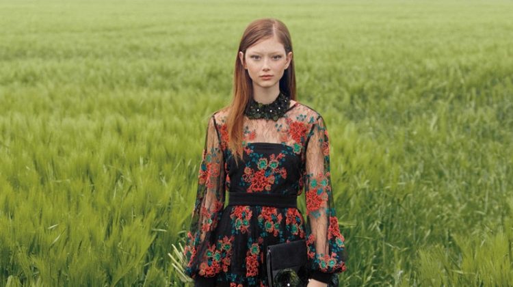 Sara Grace Wallerstedt Poses in England for Americana Manhasset Fall ’19