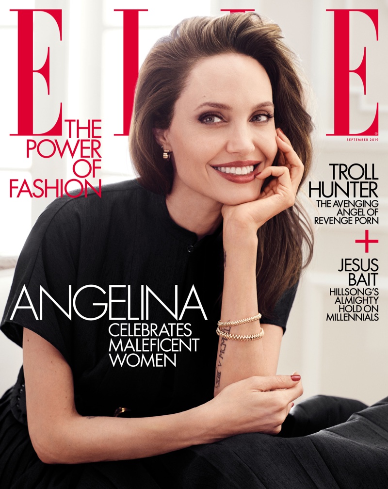 Angelina Jolie on ELLE US September 2019 Cover