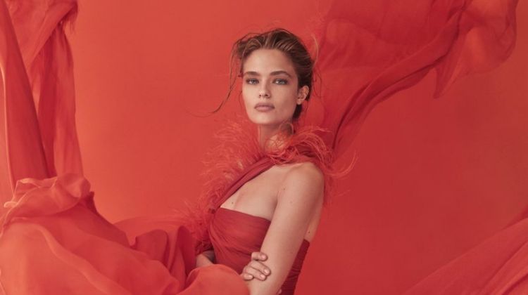 Anna Mila Guyenz Models the Dreamiest Dresses for Vogue Taiwan
