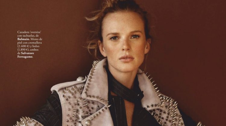Anne Vyalitsyna Poses in Rough & Tumble Style for ELLE Spain