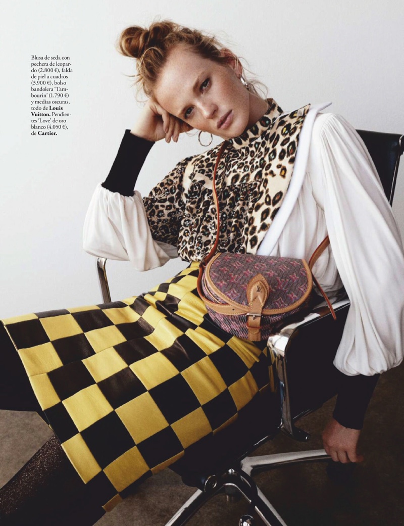 Anne Vyalitsyna Poses in Rough & Tumble Style for ELLE Spain