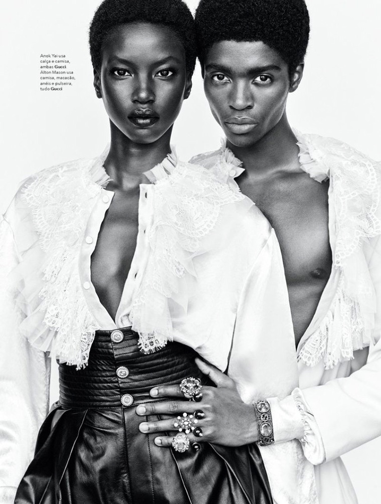 Anok Yai Vogue Brazil 2019 Cover Fashion Editorial