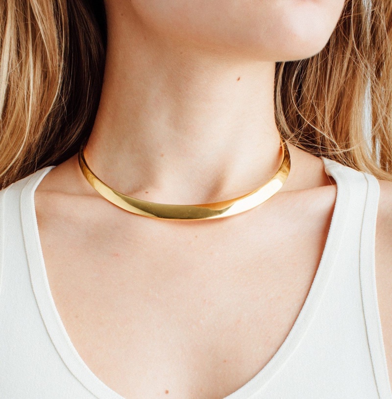 AU-Rate Gold Collar Necklace