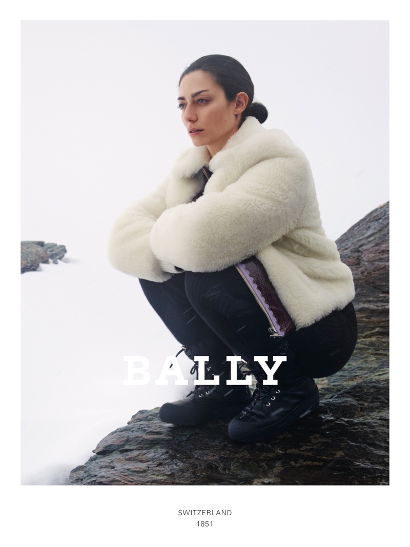 Model and artist Conie Vallese appears in Bally fall-winter 2019 campaign