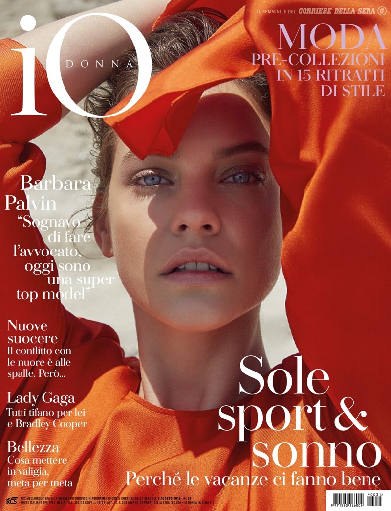 Barbara Palvin Looks Gorgeous in Giorgio Armani for Io Donna