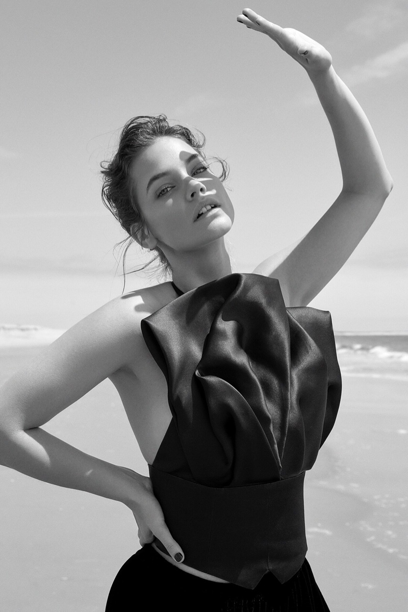 Barbara Palvin Looks Gorgeous in Giorgio Armani for Io Donna