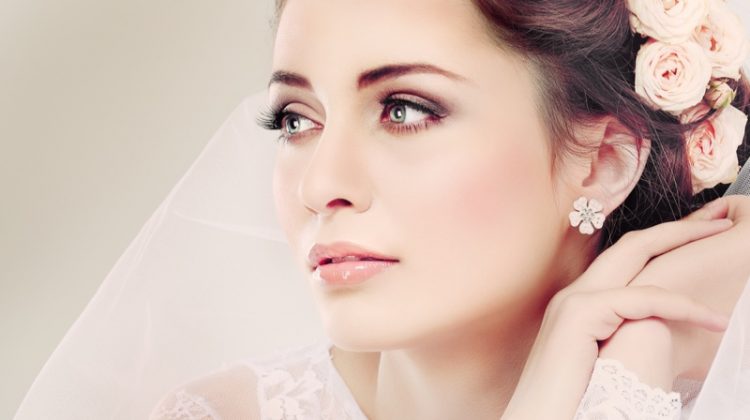 5 Ways to Save Money On Your Wedding Dress Beauty Bridal Shot Brunette Flowers