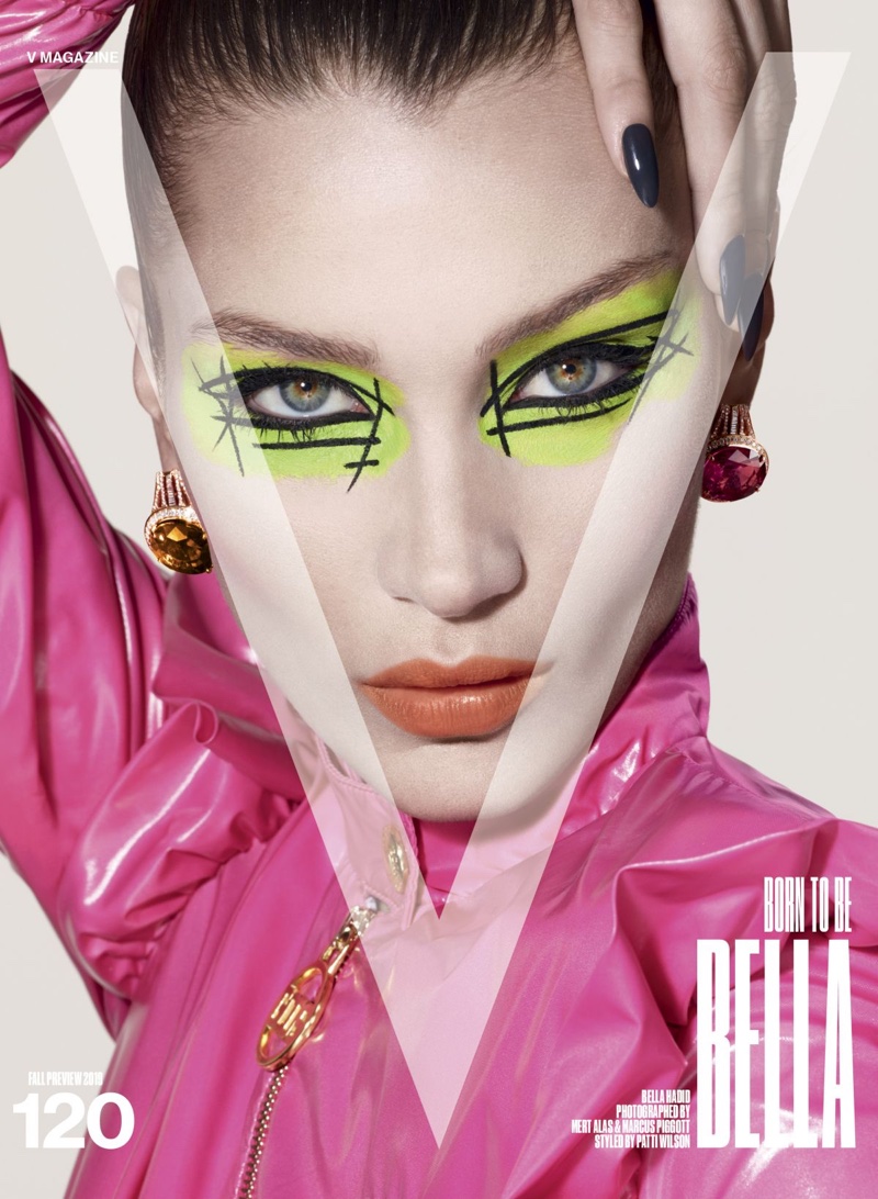Bella Hadid Models Bold Beauty for V Magazine