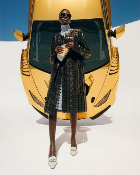 Adut Akech Poses in LA for Bottega Veneta Fall 2019 Campaign Bottega Veneta unveils fall-winter 2019 campaign