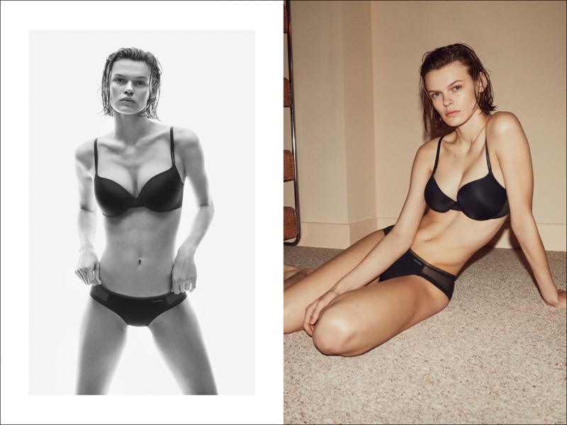 Cara Taylor appears in Calvin Klein #MyCalvins Underwear fall-winter 2019 campaign 