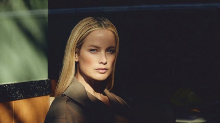 Carolyn Murphy Poses in Layered Looks for Harper’s Bazaar Australia
