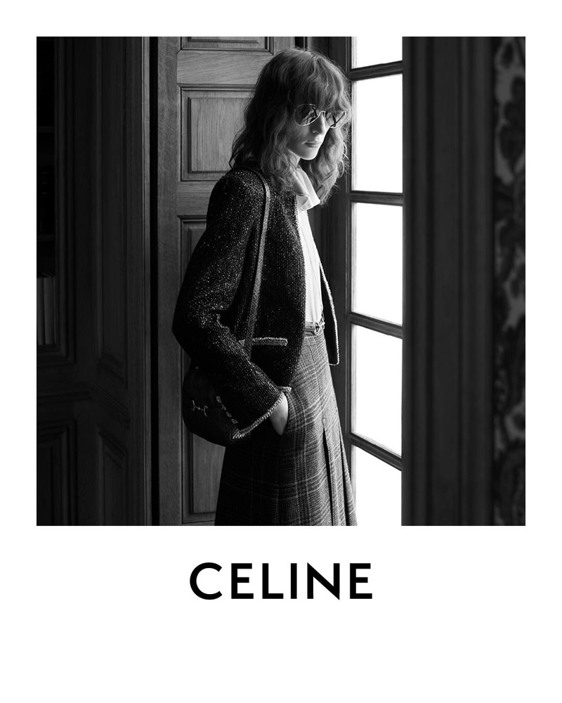 Model Karo Laczkowska appears in Celine winter 2019 campaign