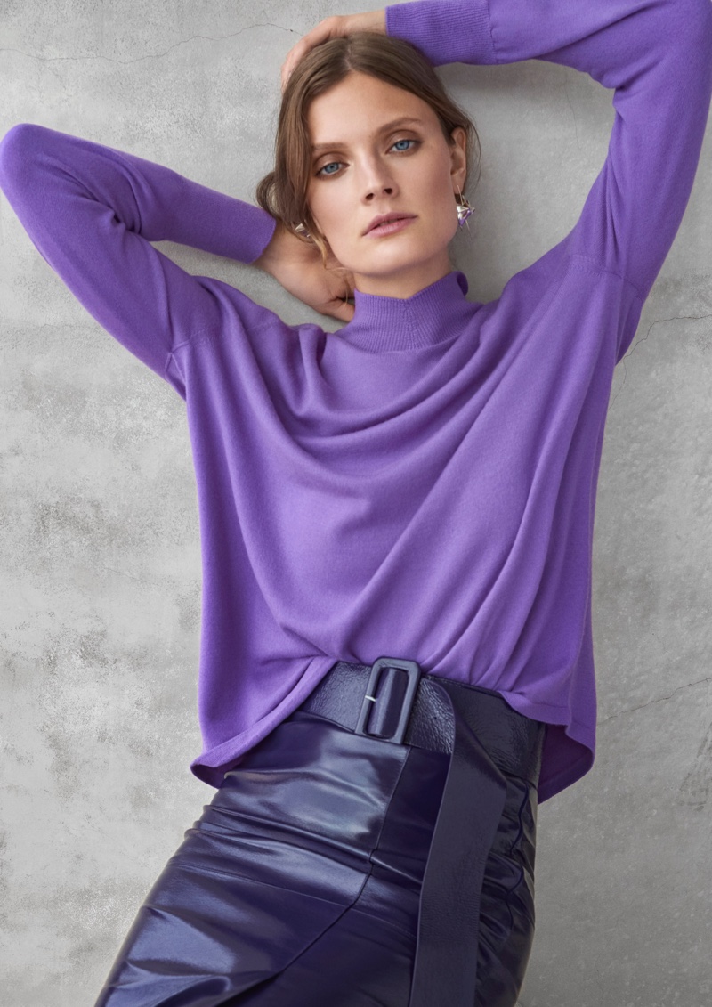 Model Constance Jablonski is the face of Ellassay fall-winter 2019 campaign