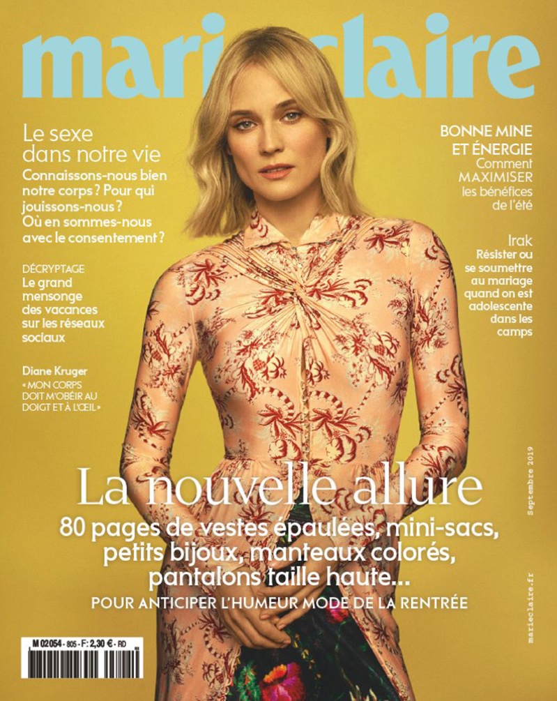 Diane Kruger on Marie Claire France August 2019 Cover