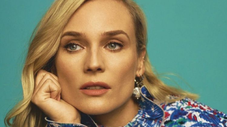 Looking elegant, Diane Kruger wears Givenchy earring and dress