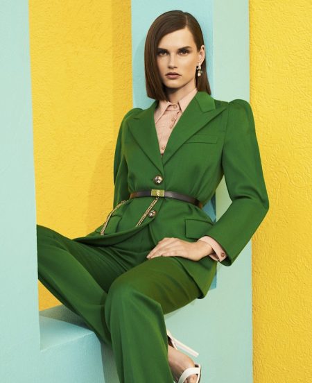 Giedre Dukauskaite Takes On New Season Brights for Harper's Bazaar Giedre Dukauskaite Takes On New Season Brights for Harper's Bazaar