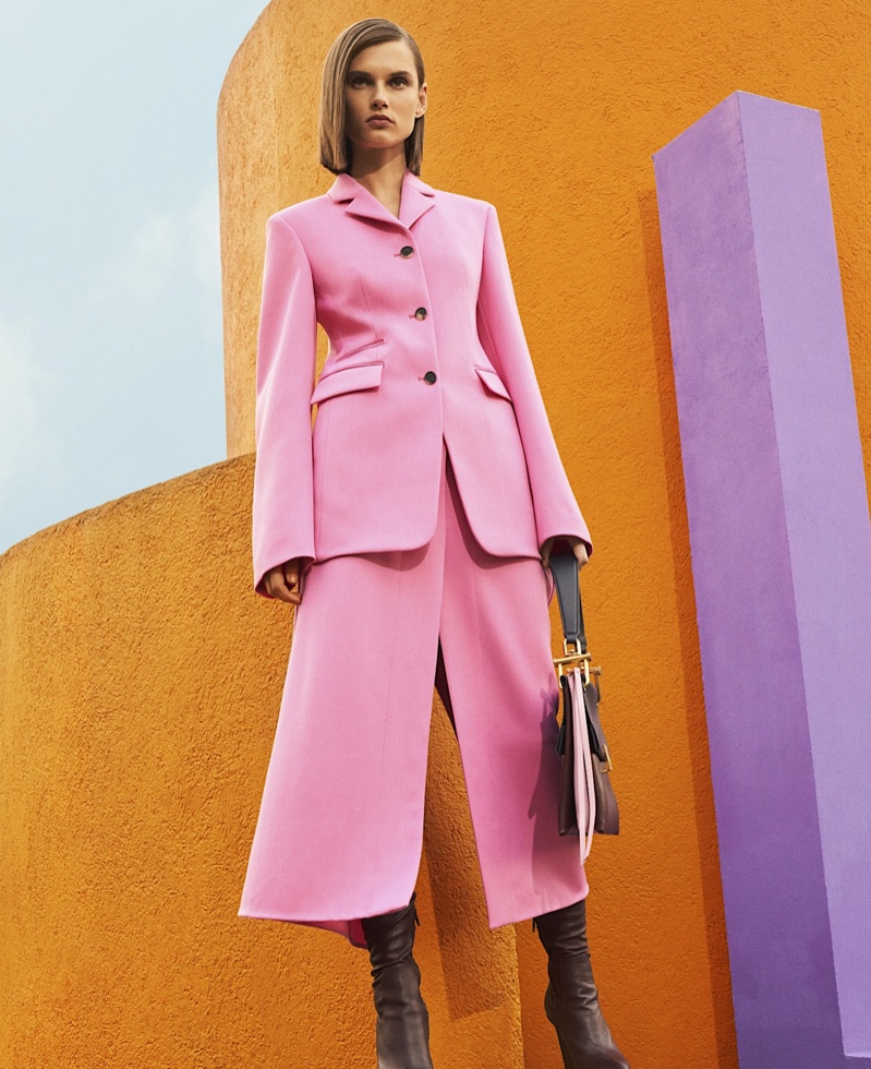 Giedre Dukauskaite Harper's Bazaar US Bright Colors Fashion Editorial