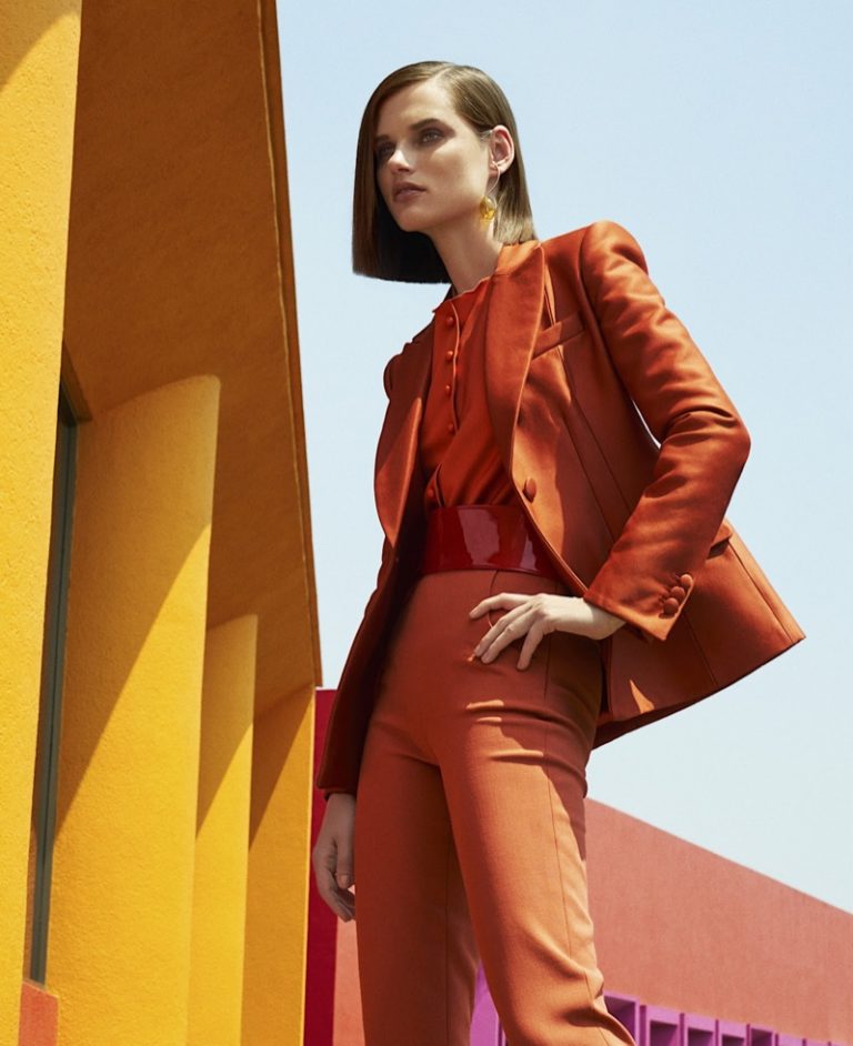 Giedre Dukauskaite Harper's Bazaar US Bright Colors Fashion Editorial
