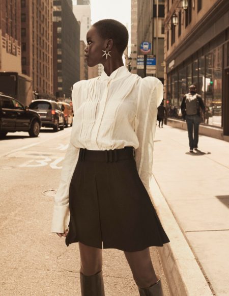 Adut Akech Hits the Streets in H&M Studio Fall 2019 Campaign