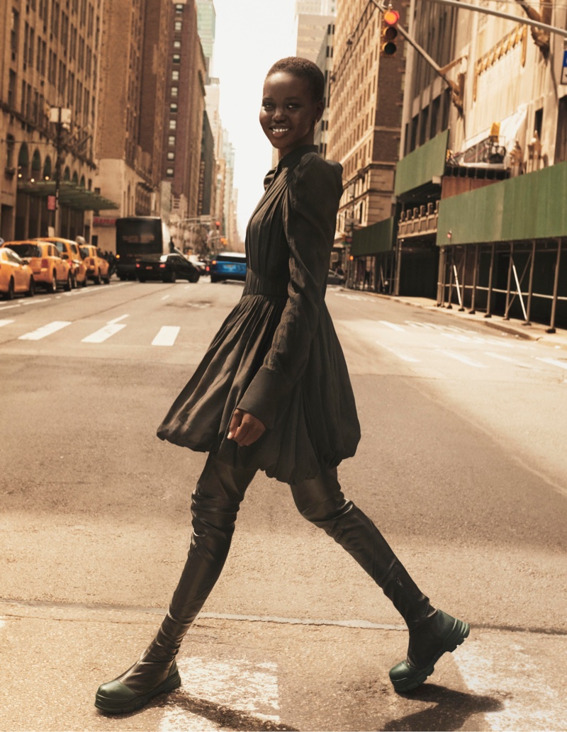 Adut Akech is all smiles in H&M Studio fall-winter 2019 campaign