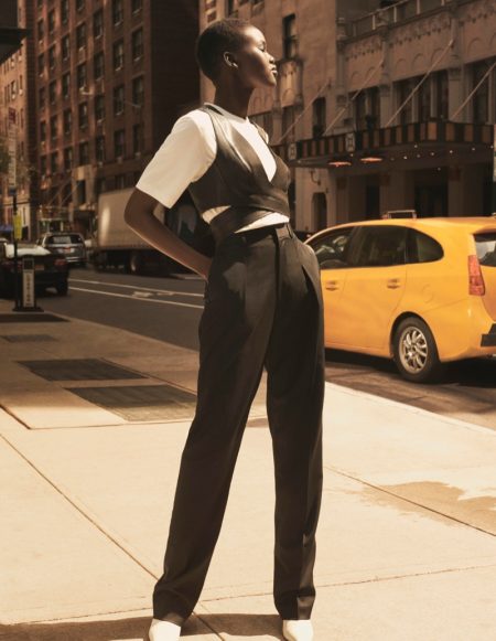Adut Akech Hits the Streets in H&M Studio Fall 2019 Campaign