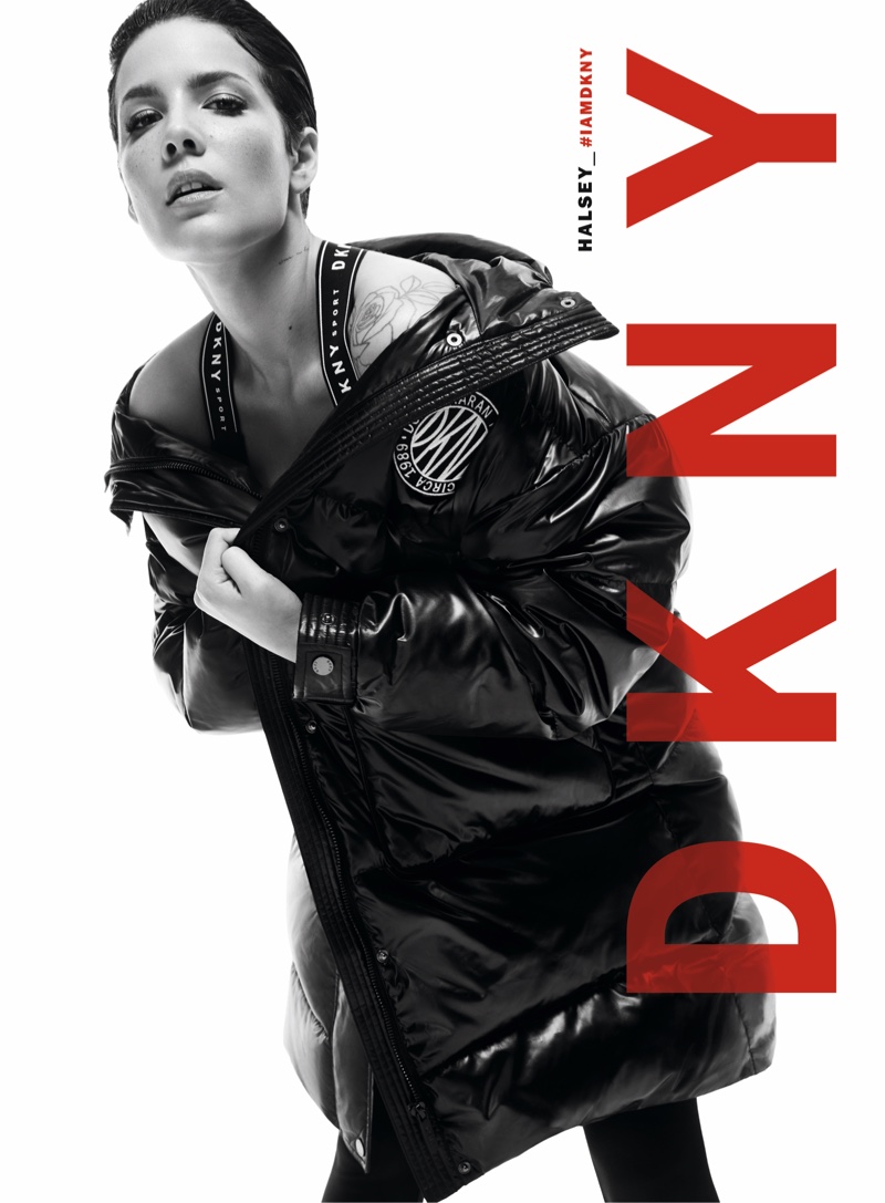 Halsey layers up in DKNY fall-winter 2019 campaign