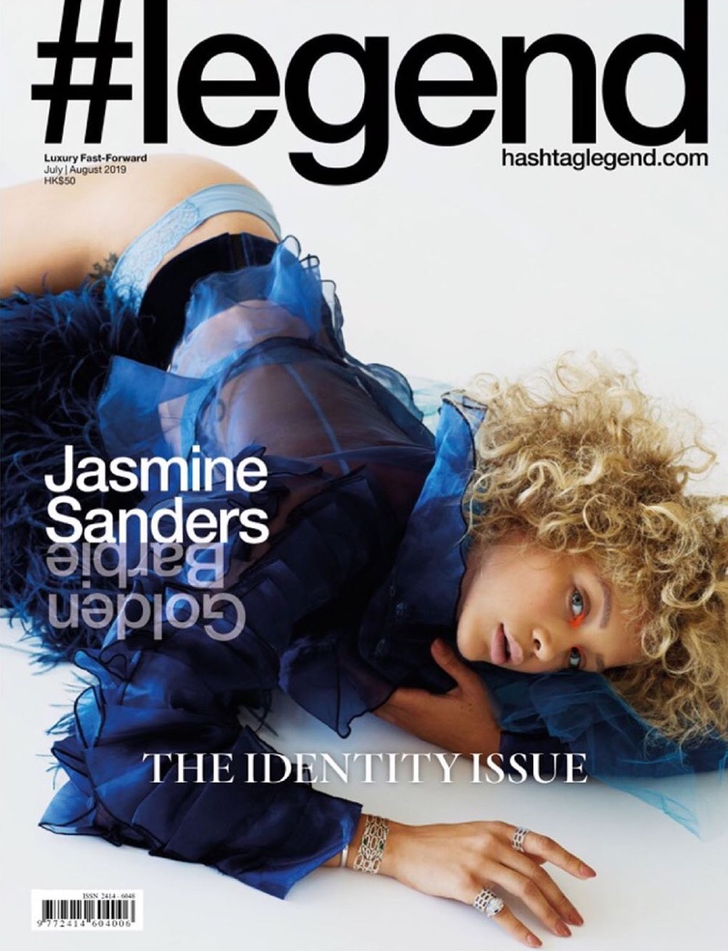 Jasmine Sanders Wears Lingerie Inspired Looks for #Legend Magazine