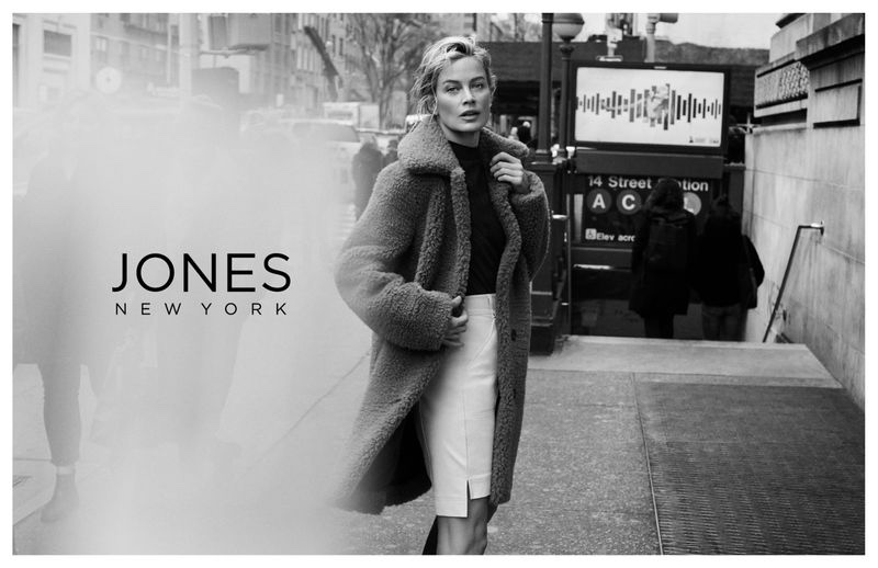 Carolyn Murphy poses in the Big Apple for Jones York fall-winter 2019 campaign