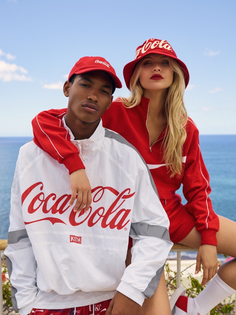 The Kith x Coca-Cola collection focuses on streetwear looks