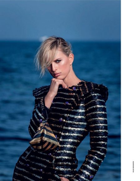 Karolina Kurkova Turns Up the Glam Factor in ELLE Italy Karolina Kurkova Turns Up the Glam Factor in ELLE Italy