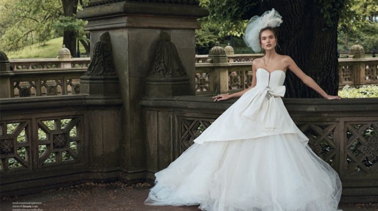 Kinga Trojan Poses in Bridal Fashion for L’Officiel Thailand