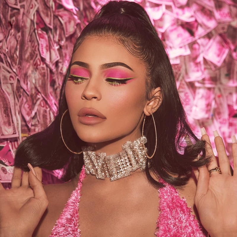 Wearing pink eyeshadow, Kylie Jenner fronts Kylie Cosmetics Birthday collection campaign